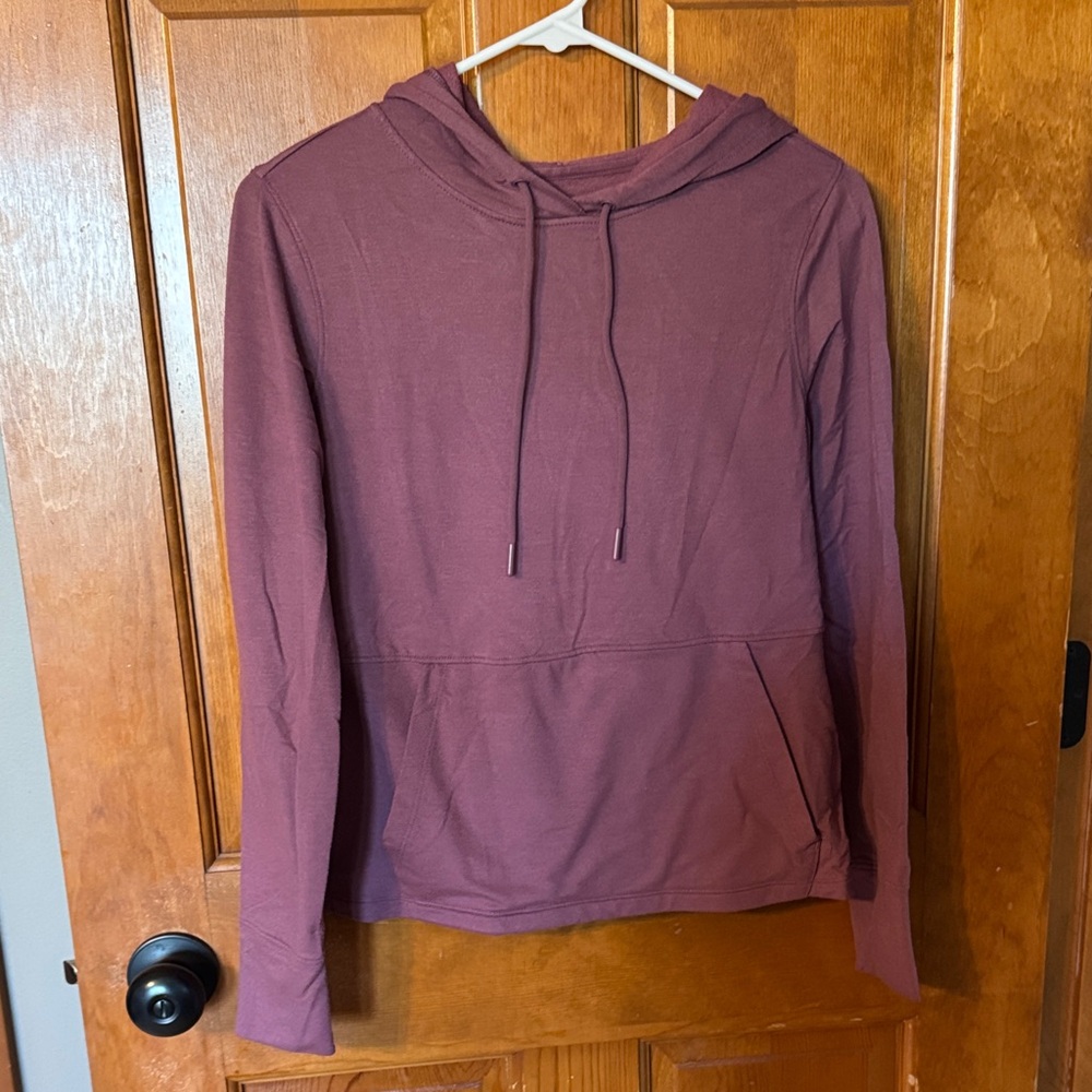 Avia Women's Hooded Pullover Sweatshirt in Dusty Plum